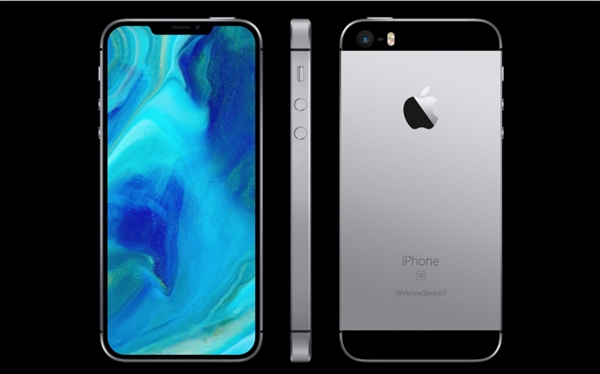 iPhone SE最美外形渲染图：用上惊艳刘海屏