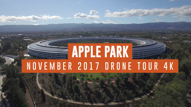 发布会场外巨型苹果标志现身 苹果想要搞个大新闻